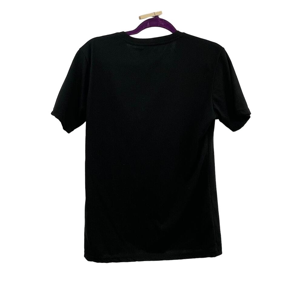 Foxthon Black Short Sleeve V-Neck TShirt - Picture 7 of 11